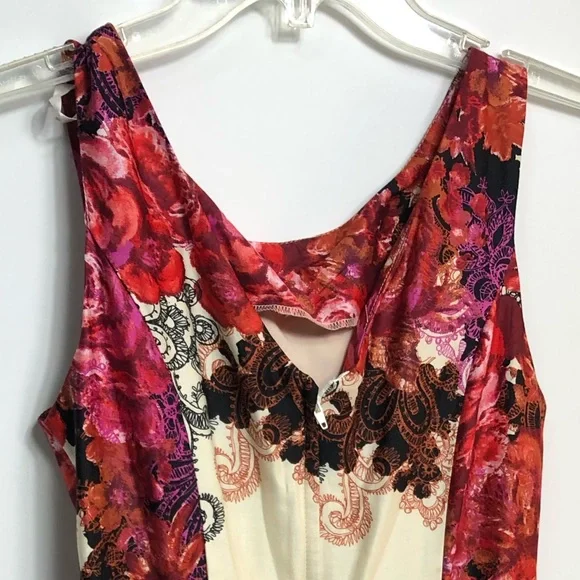 Lady vintage floral dress retro rockabilly made in Romania - Picture 13 of 16